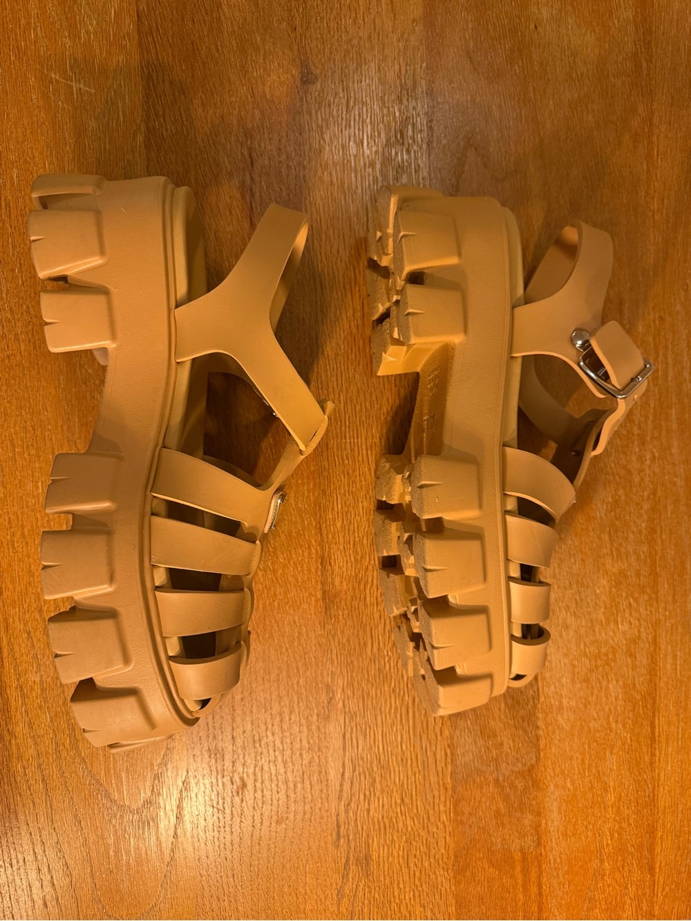 Prada Rubber Monolith sandals - Picture 9 of 13